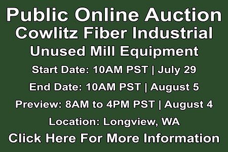 Public Online Auction of Unused Mill Equipment